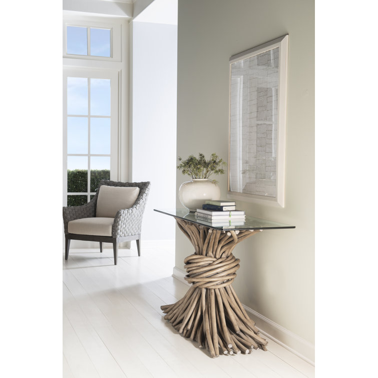 Flax Linen and Grey Beech Wood 32.5'' Lounge Chair