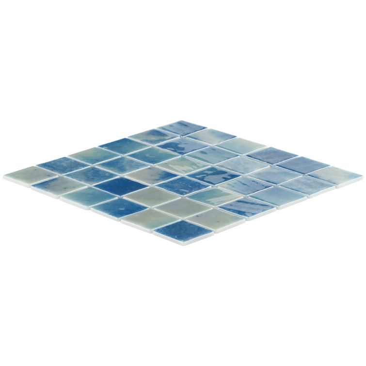 Whirlpool Blue Glass Mosaic Tile for Walls and Floors