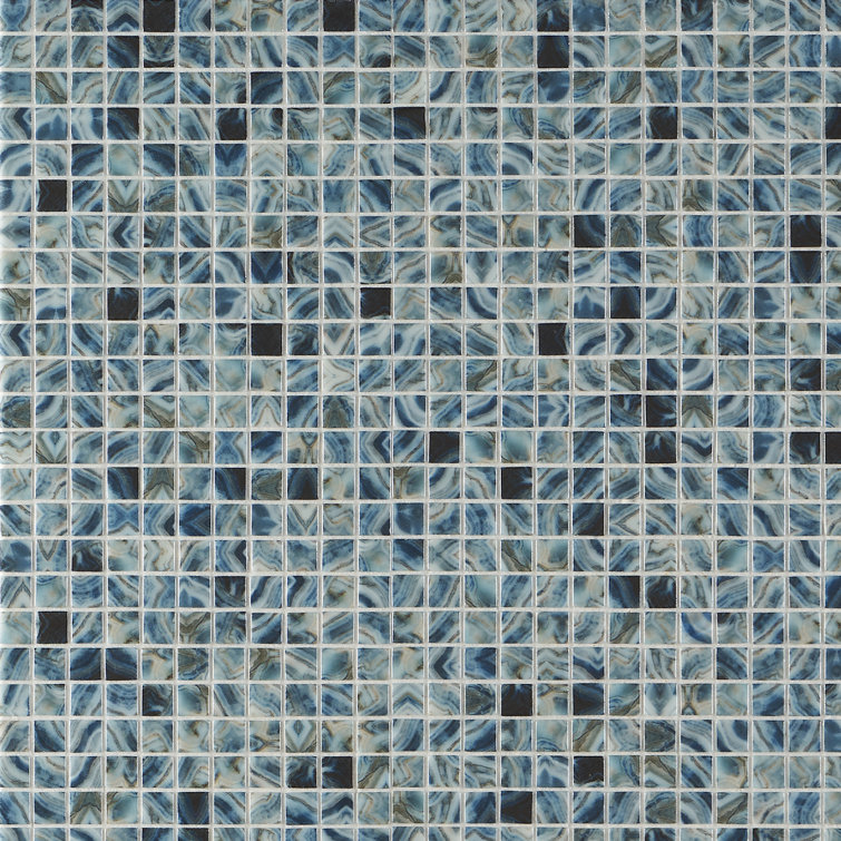 Rapids 1" x 1" Glass Grid Mosaic Wall & Floor Tile