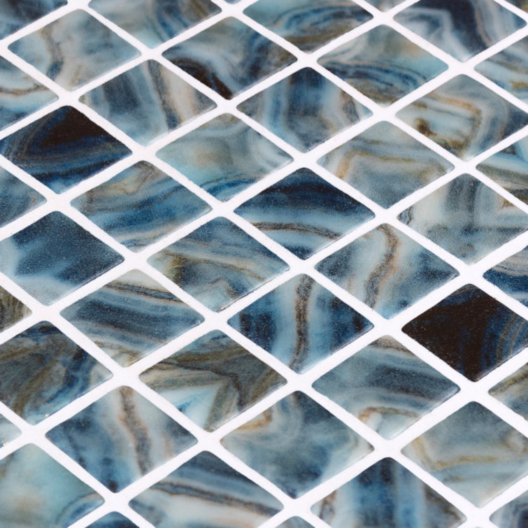 Rapids 1" x 1" Glass Grid Mosaic Wall & Floor Tile