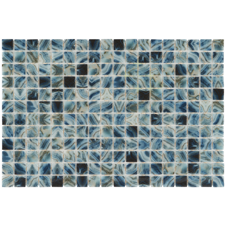 Rapids 1" x 1" Glass Grid Mosaic Wall & Floor Tile