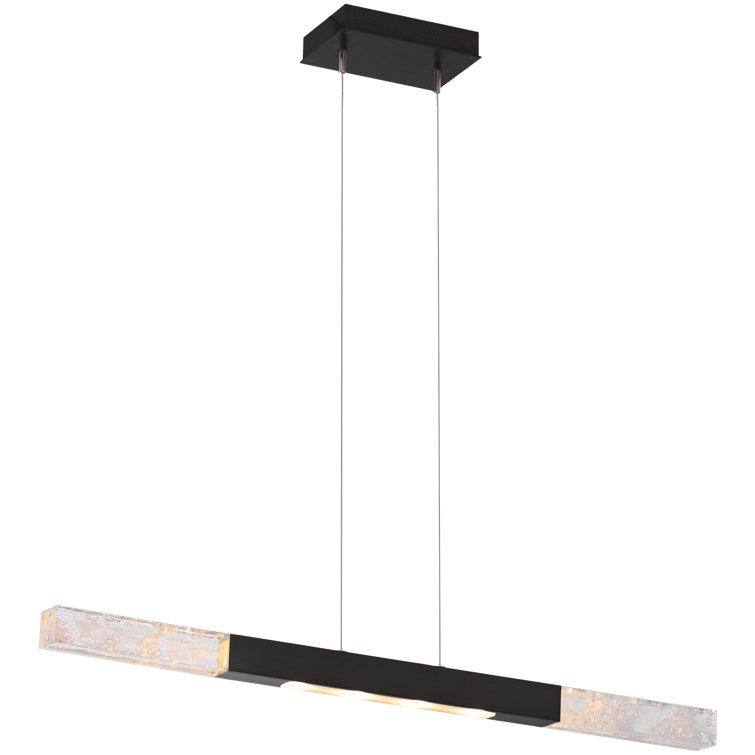 Axis Moda 48'' Matte Black Glass LED Island Pendant