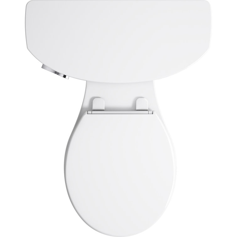 White Round Two-Piece High Efficiency Toilet