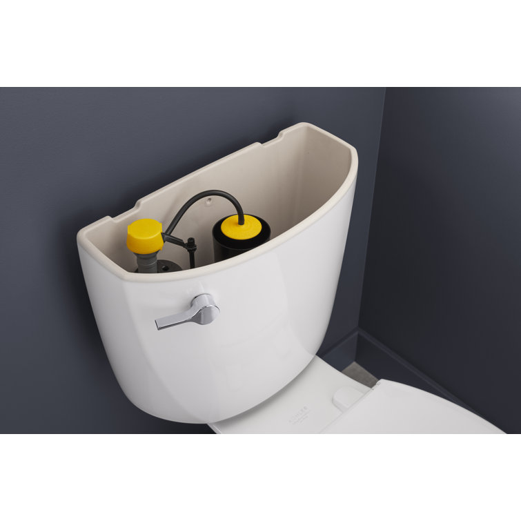 White Round Two-Piece High Efficiency Toilet