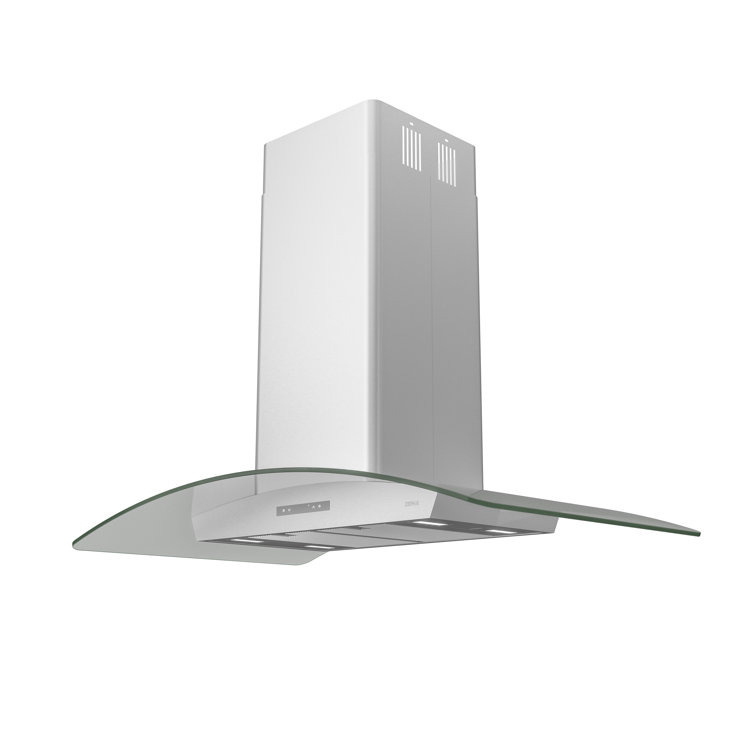 Milano 36" Stainless Steel Convertible Island Range Hood