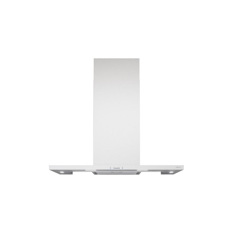 36" Stainless Steel Convertible Wall Mount Range Hood with Charcoal Filter
