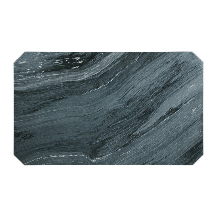 Celine Black Faux Marble Top 5-Piece Dining Set