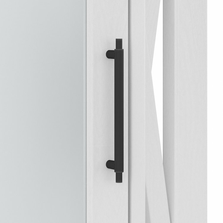 White Ash Farmhouse Wall-Mount Medicine Cabinet with Mirror