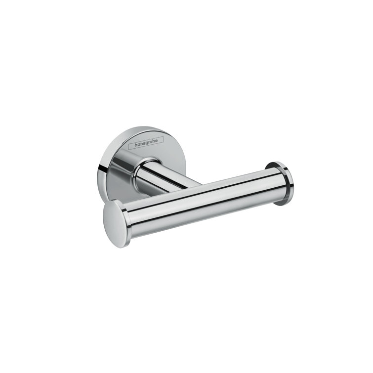 Chrome Modern Dual Wall Mounted Towel Hook