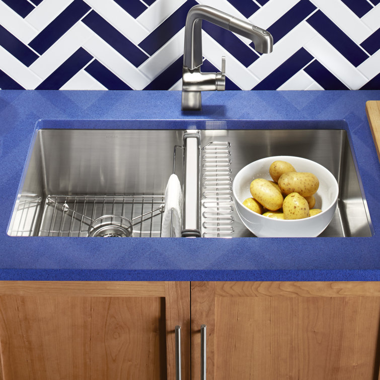 Strive 32" Stainless Steel Double Bowl Undermount Kitchen Sink