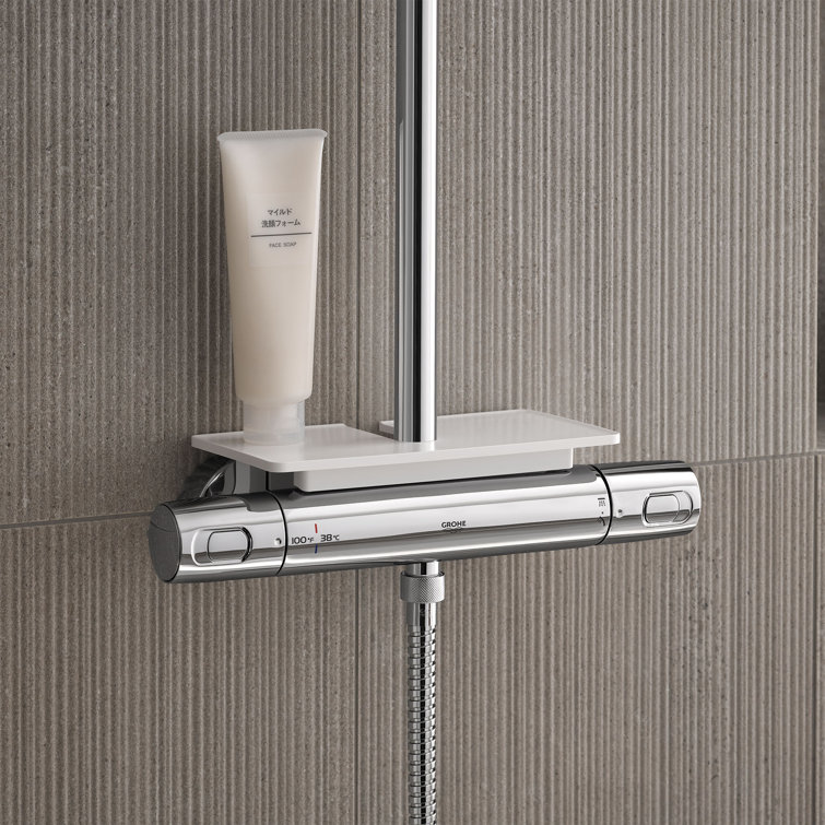 Euphoria White Acrylic Wall Mounted Shower Tray
