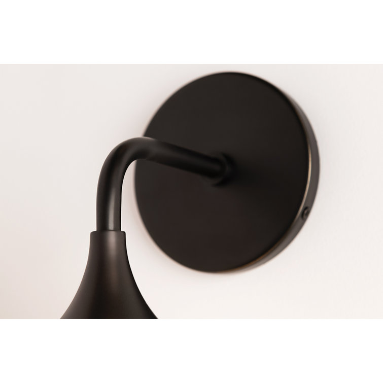 Bronze and Opal White Glass Dimmable Wall Sconce