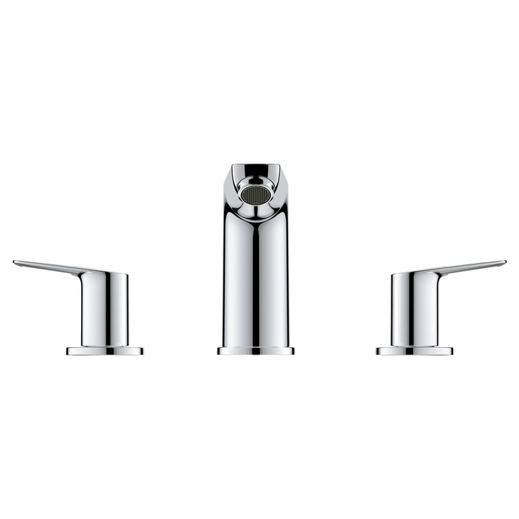 Sleek Cosmopolitan Starlight Chrome Widespread Bathroom Faucet