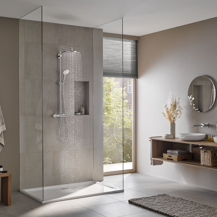 Euphoria 310 Chrome Thermostatic Shower System with Rain Showerhead