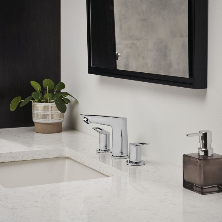 Sleek Cosmopolitan Starlight Chrome Widespread Bathroom Faucet