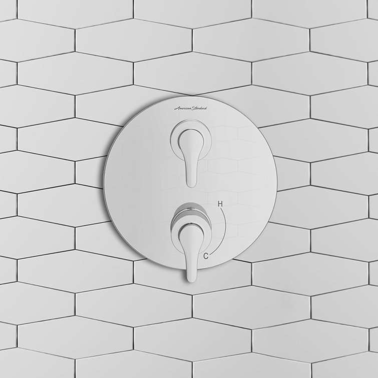 Polished Chrome Dual Handle Shower Diverter Trim