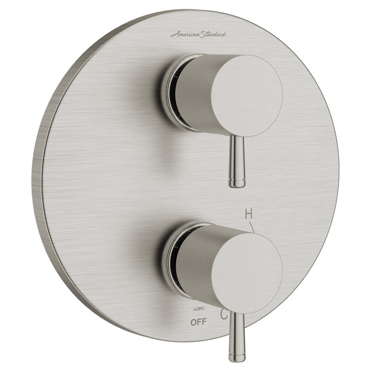 Brushed Nickel 2-Handle Integrated Shower Diverter Trim