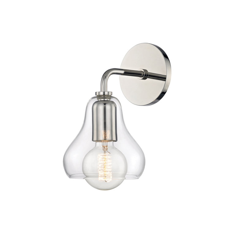 Sadie 10.5" High Polished Nickel Dimmable Wall Sconce