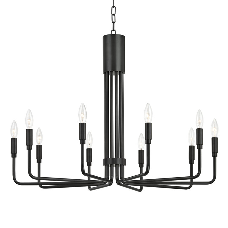 Mitzi Brigitte Old Bronze 10-Light Candelabra Chandelier