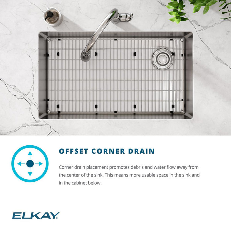 Elkay 31.5" Stainless Steel Drop-in Single Bowl Sink