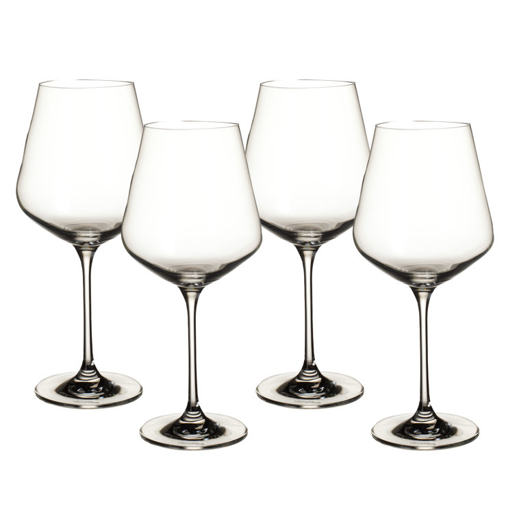 La Divina Clear Crystal White Wine Glass Set of Four