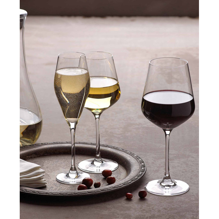 La Divina Clear Crystal Water Goblet Set of 4