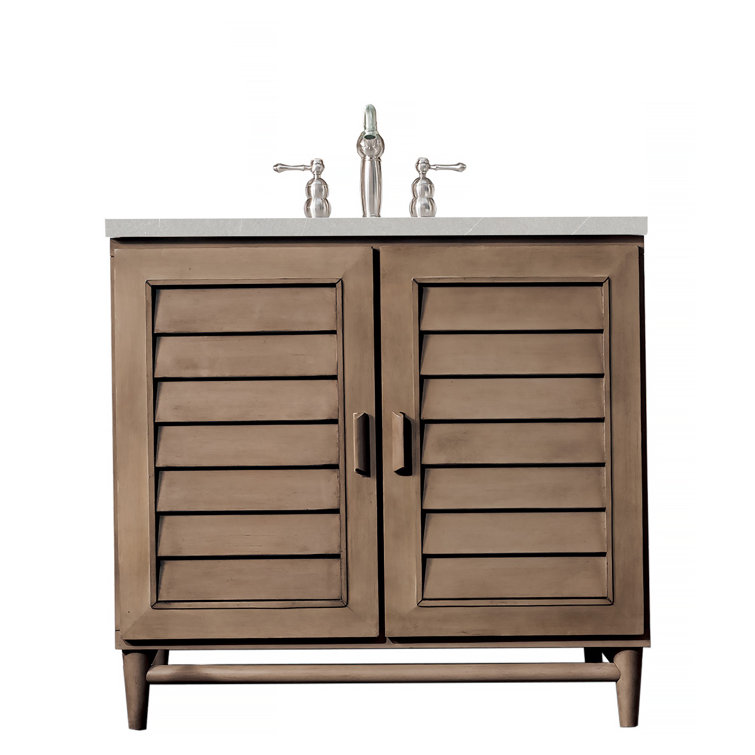 Portland 36" Whitewashed Walnut Single Bathroom Vanity