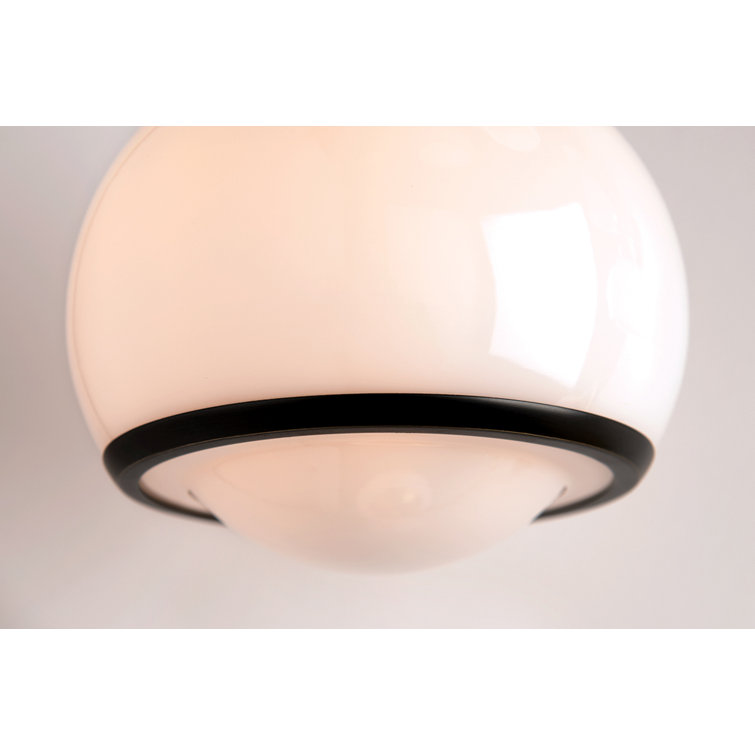 Reese Old Bronze Opal Glass Globe Dimmable Pendant
