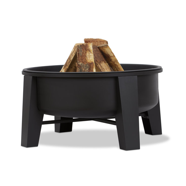 Forsyth 32" Black Iron Wood Burning Fire Pit