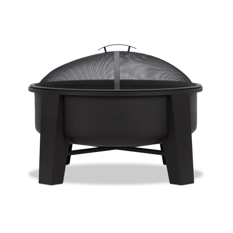 Forsyth 32" Black Iron Wood Burning Fire Pit