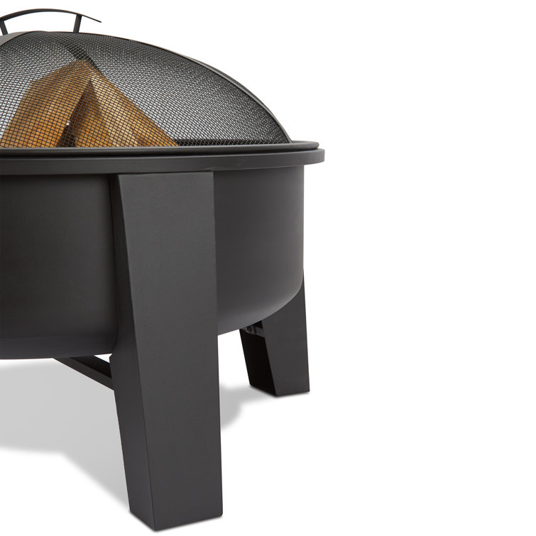 Forsyth 32" Black Iron Wood Burning Fire Pit