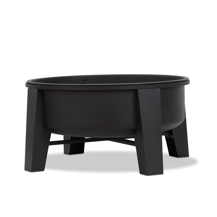 Forsyth 32" Black Iron Wood Burning Fire Pit