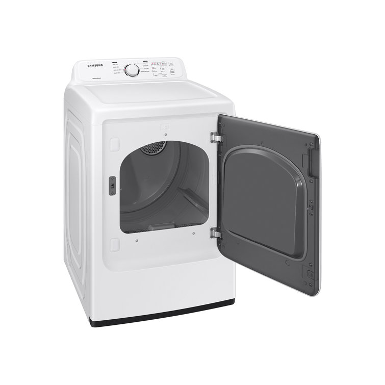 7.2 cu. ft. White Electric Dryer with Sensor Dry and Moisture Sensing