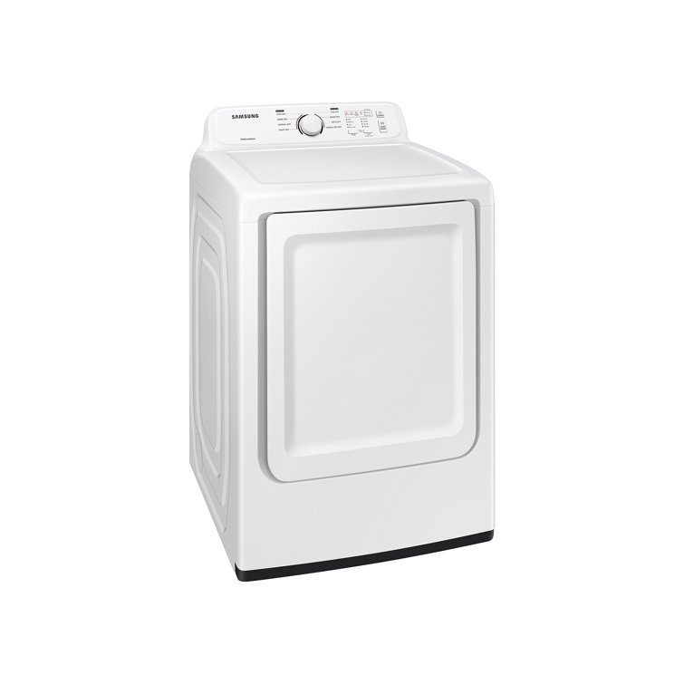 7.2 cu. ft. White Electric Dryer with Sensor Dry and Moisture Sensing