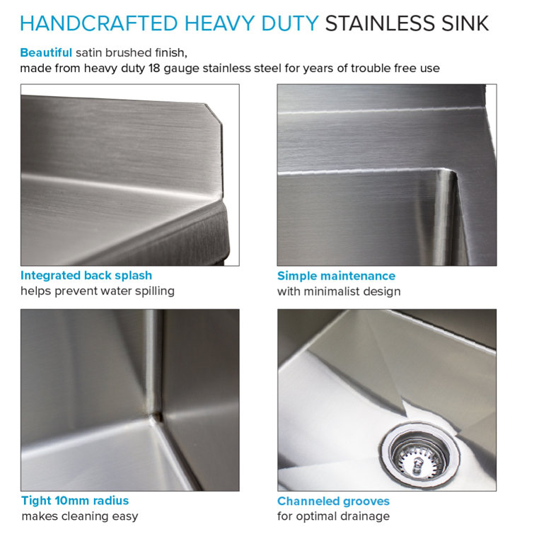 36'' Stainless Steel Freestanding Farmhouse Laundry Sink