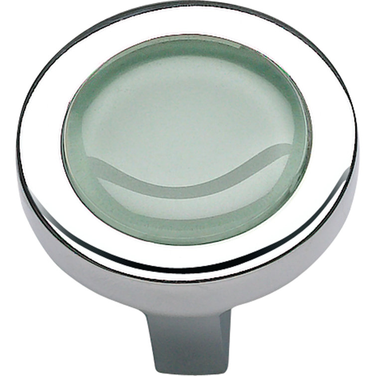 Polished Chrome Round Knob with Mounting Hardware