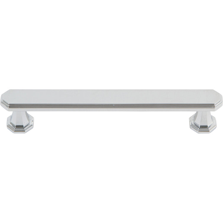 Polished Chrome 5-Inch Traditional Bar Handle with Mounting Hardware