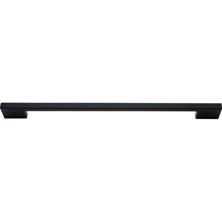 Modern Matte Black Bar Pull with Mounting Hardware