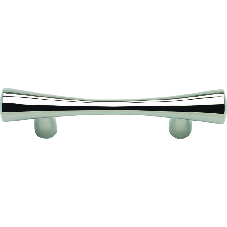 Polished Stainless Steel 4" Bar Pull Handle with Mounting Hardware