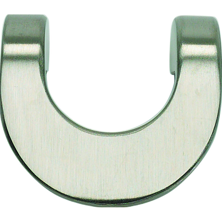 Stainless Steel Modern Finger Cabinet Pull with Mounting Hardware