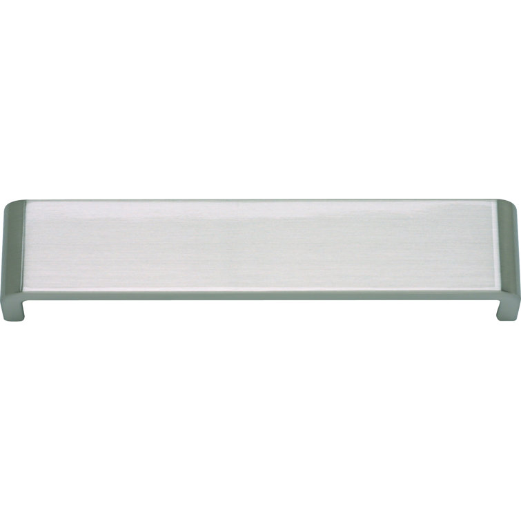 Brushed Nickel Modern Bar Pull with Mounting Hardware
