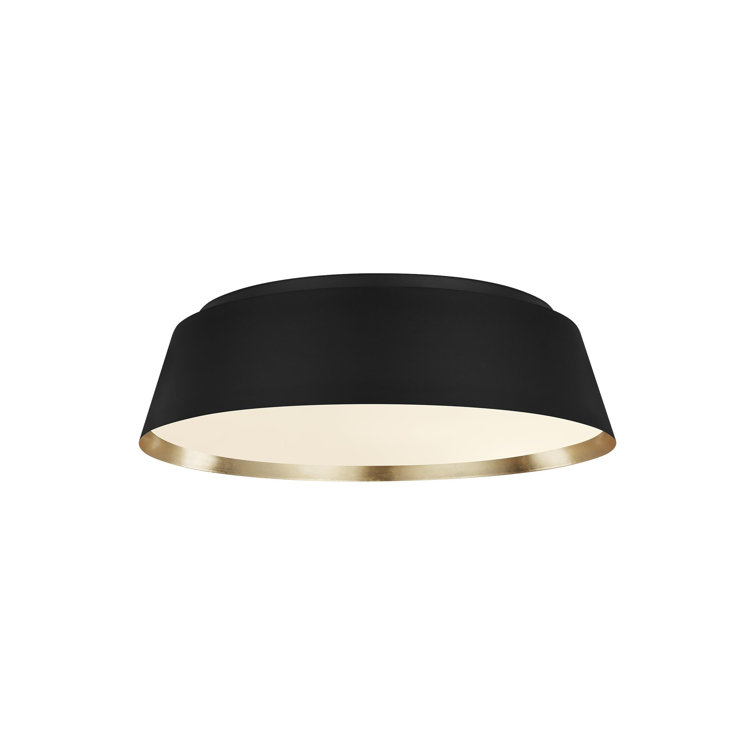 Midnight Black Glass 4-Light Flush Mount