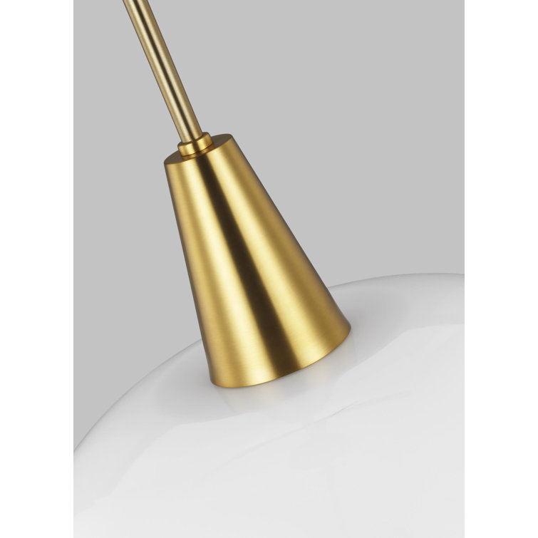 Ellen's Sleek Burnished Brass 1-Light Indoor/Outdoor Pendant