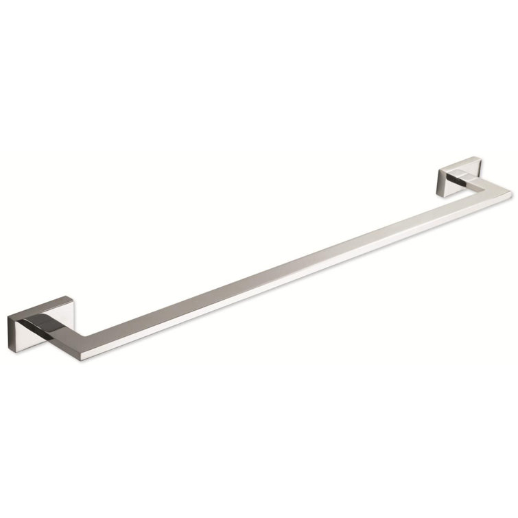 Axel Polished Nickel Modern Wall Mounted Towel Bar