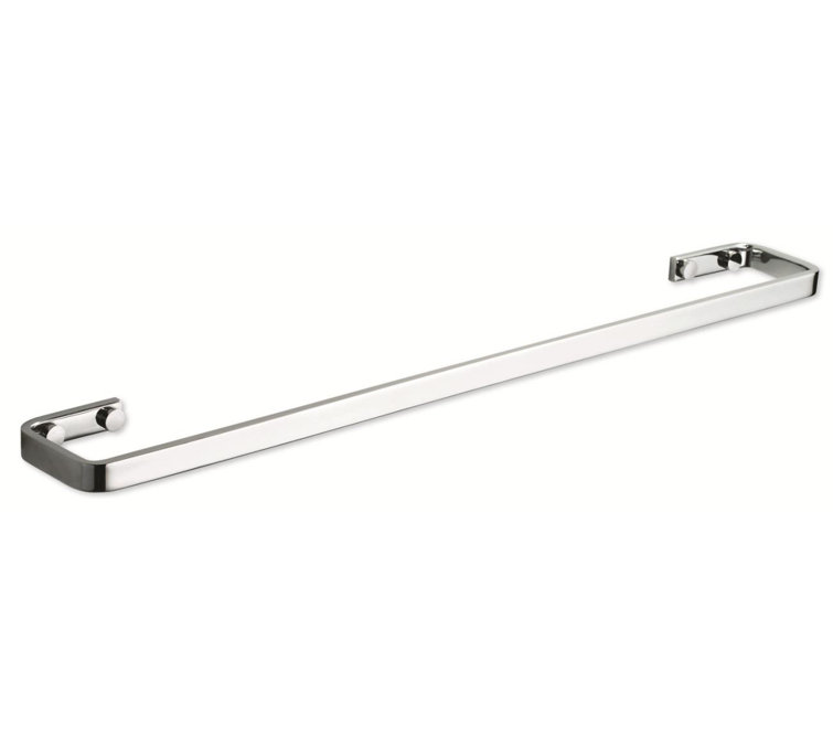 Solange Polished Nickel 23.5" Modern Wall Mounted Towel Bar