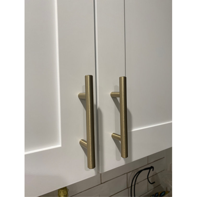 Golden Champagne 12-5/8 inch Steel Bar Pull with Mounting Hardware