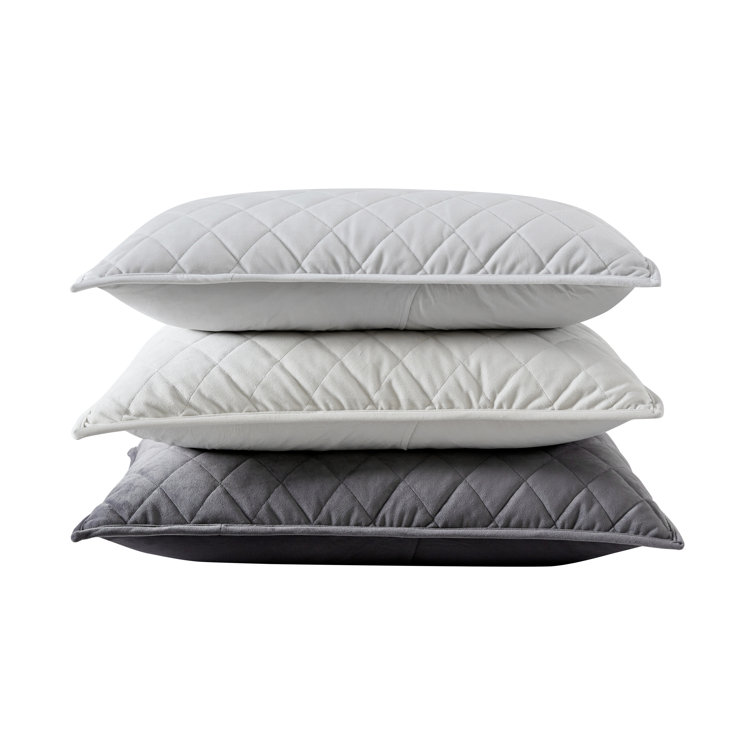 Putty Velvet Reversible Queen Quilt Set with Shams