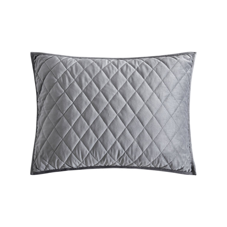 Putty Velvet Reversible Queen Quilt Set with Shams