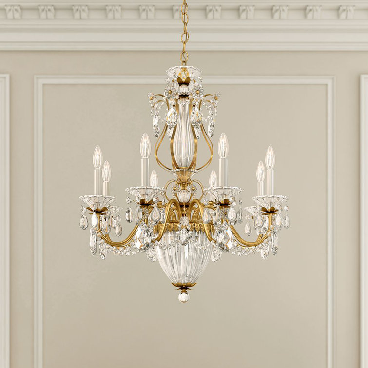 Etruscan Gold 11-Light Classic Chandelier with Heritage Crystal