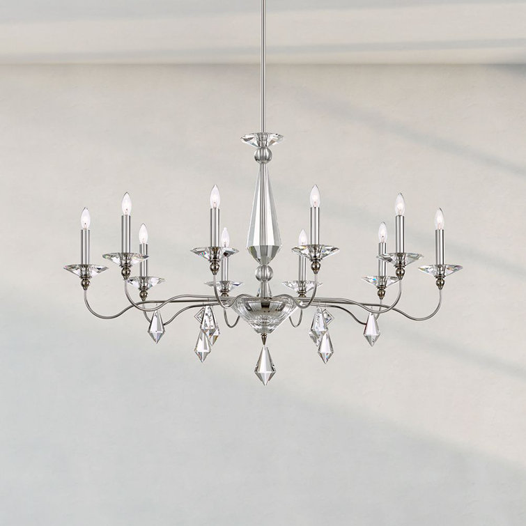Elegant Crystal Rainbows 10-Light Traditional Chandelier